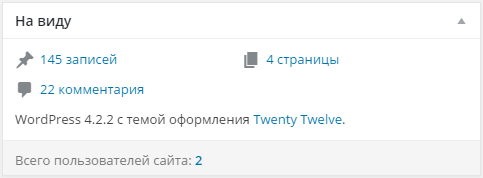 Число пользователей на сайте в метабоксе на виду